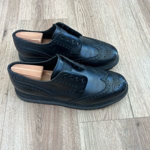 Prada Oxford Leather Dress Shoes US Men 8